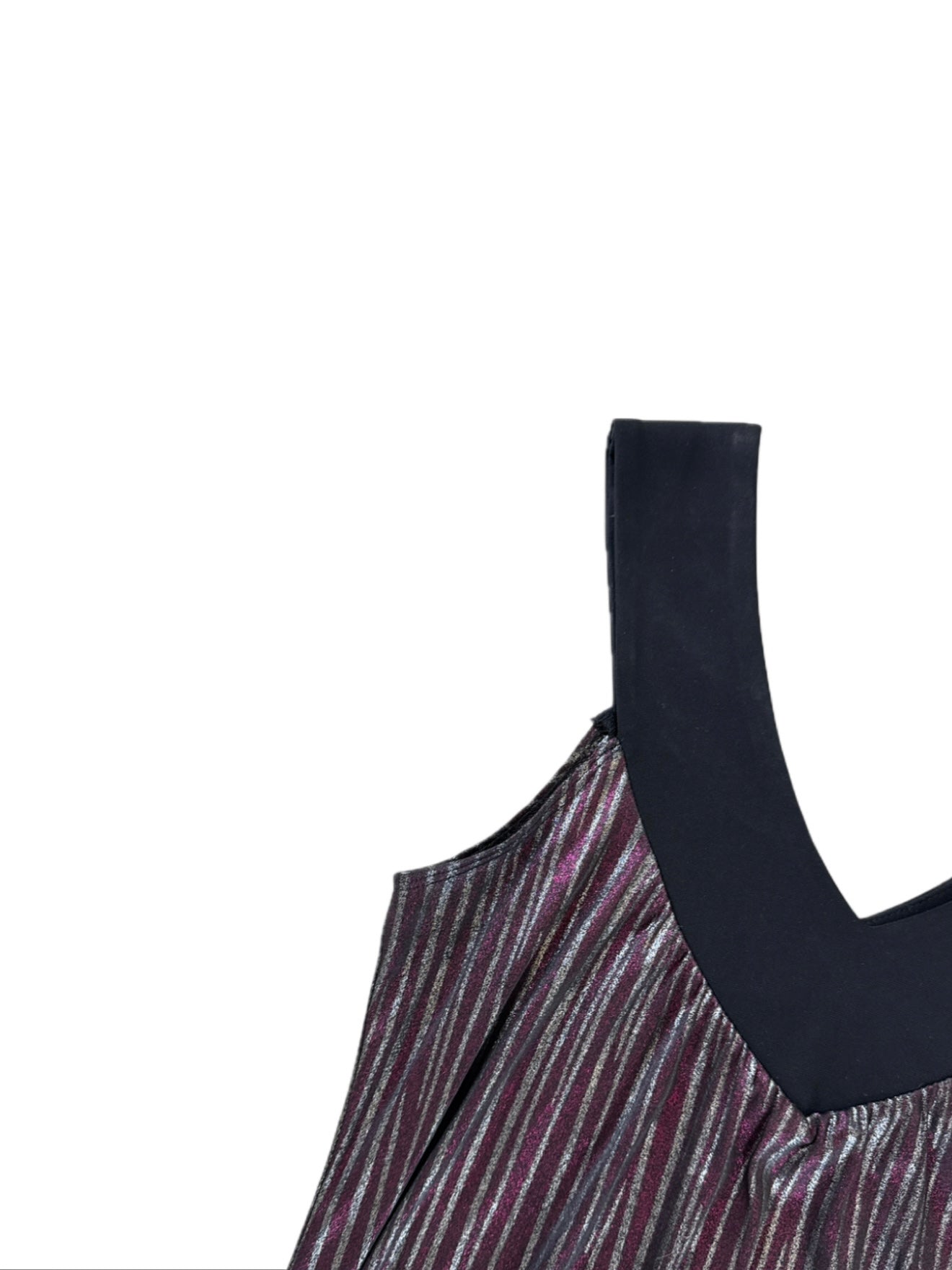 Metallic Stripe 2000's Tunic Top