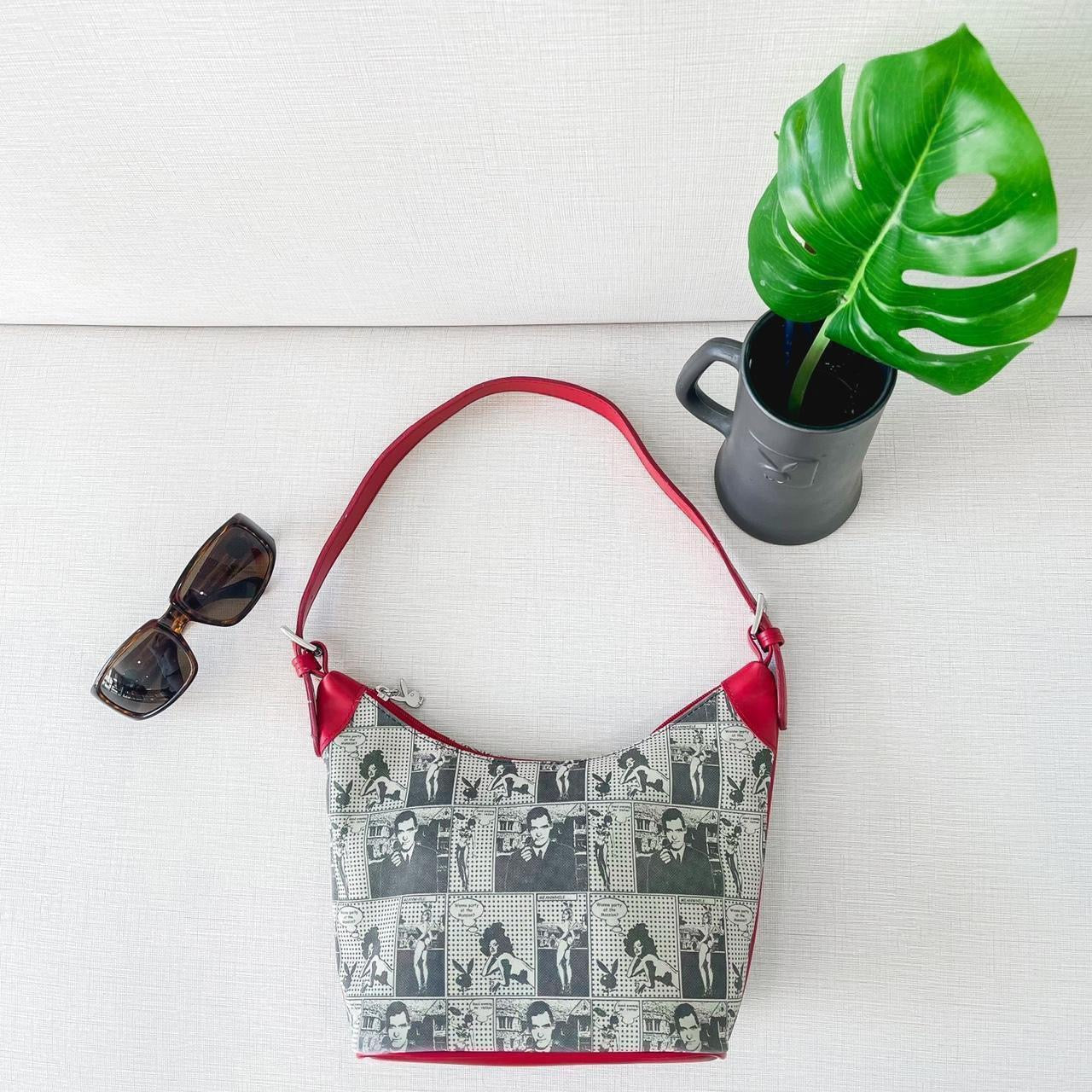 Rare Y2K Playboy Comic Print Shoulder Bag