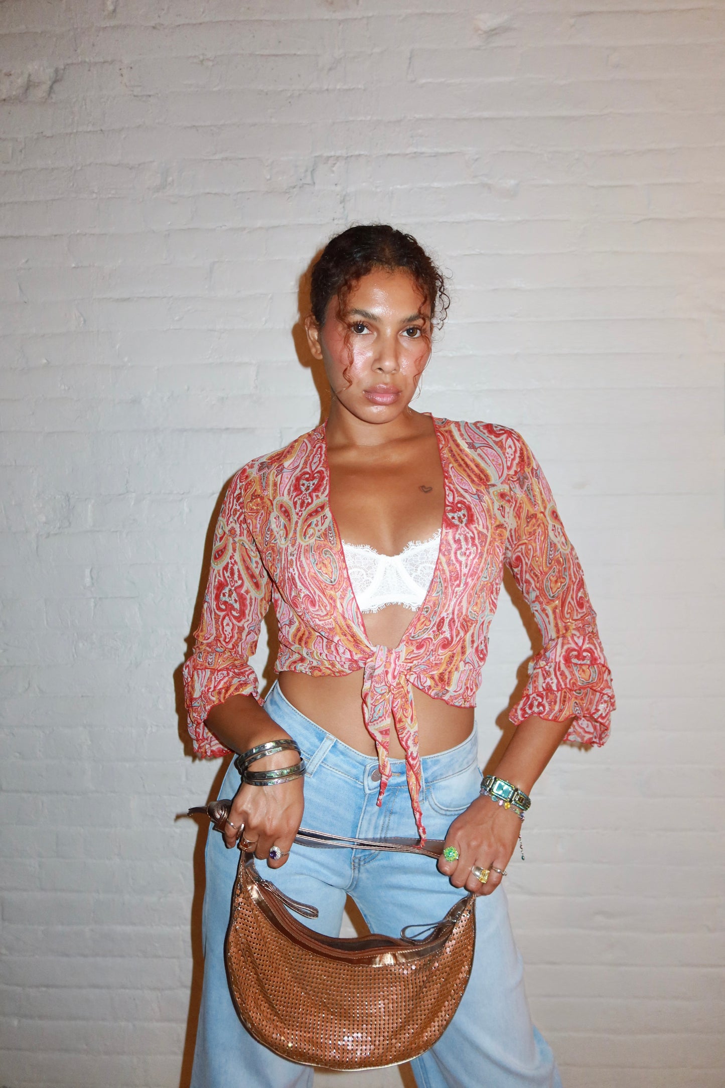 The Capri Paisley Silk Blouse