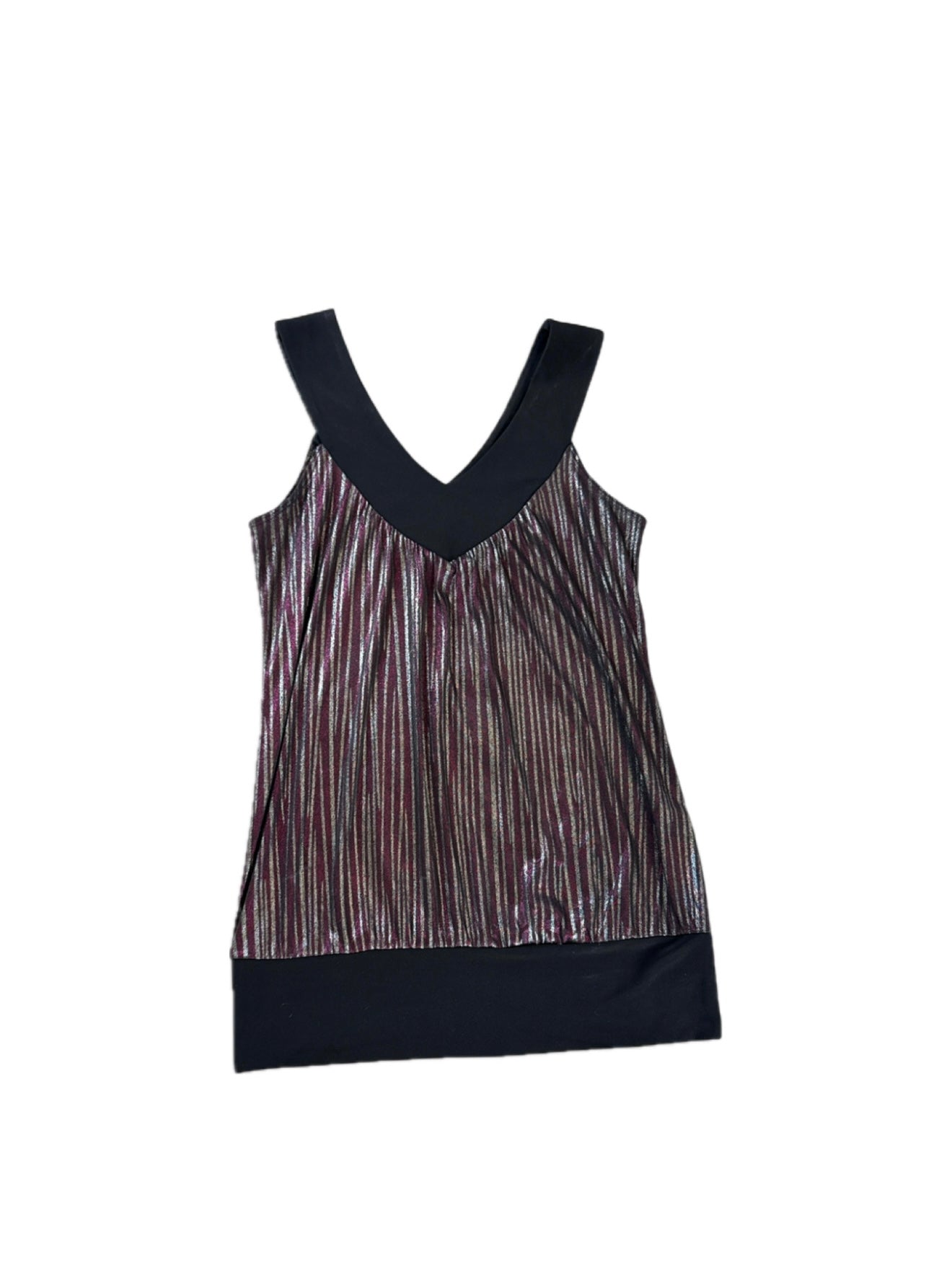 Metallic Stripe 2000's Tunic Top