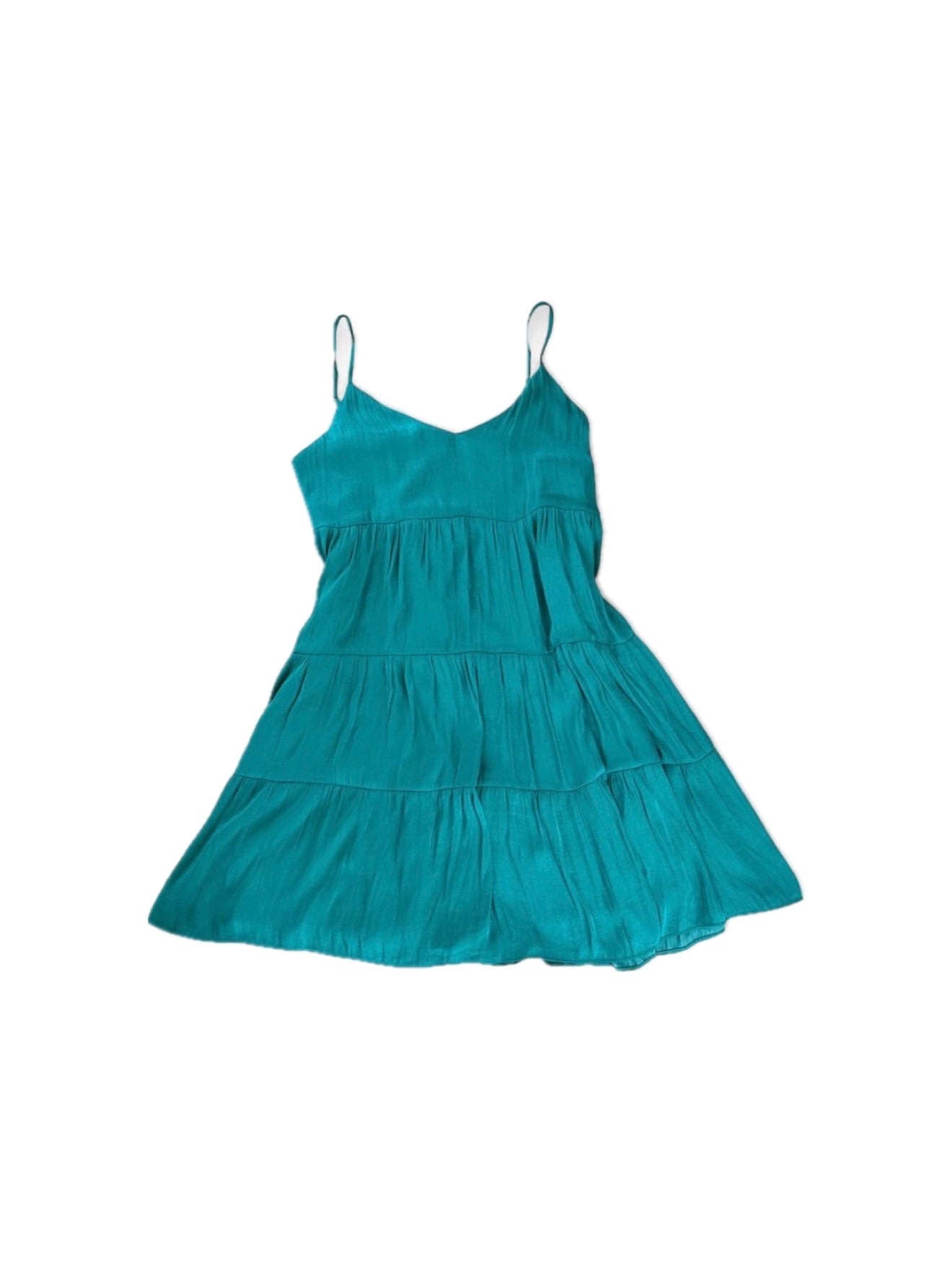 Emerald Tiered Babydoll Mini Dress