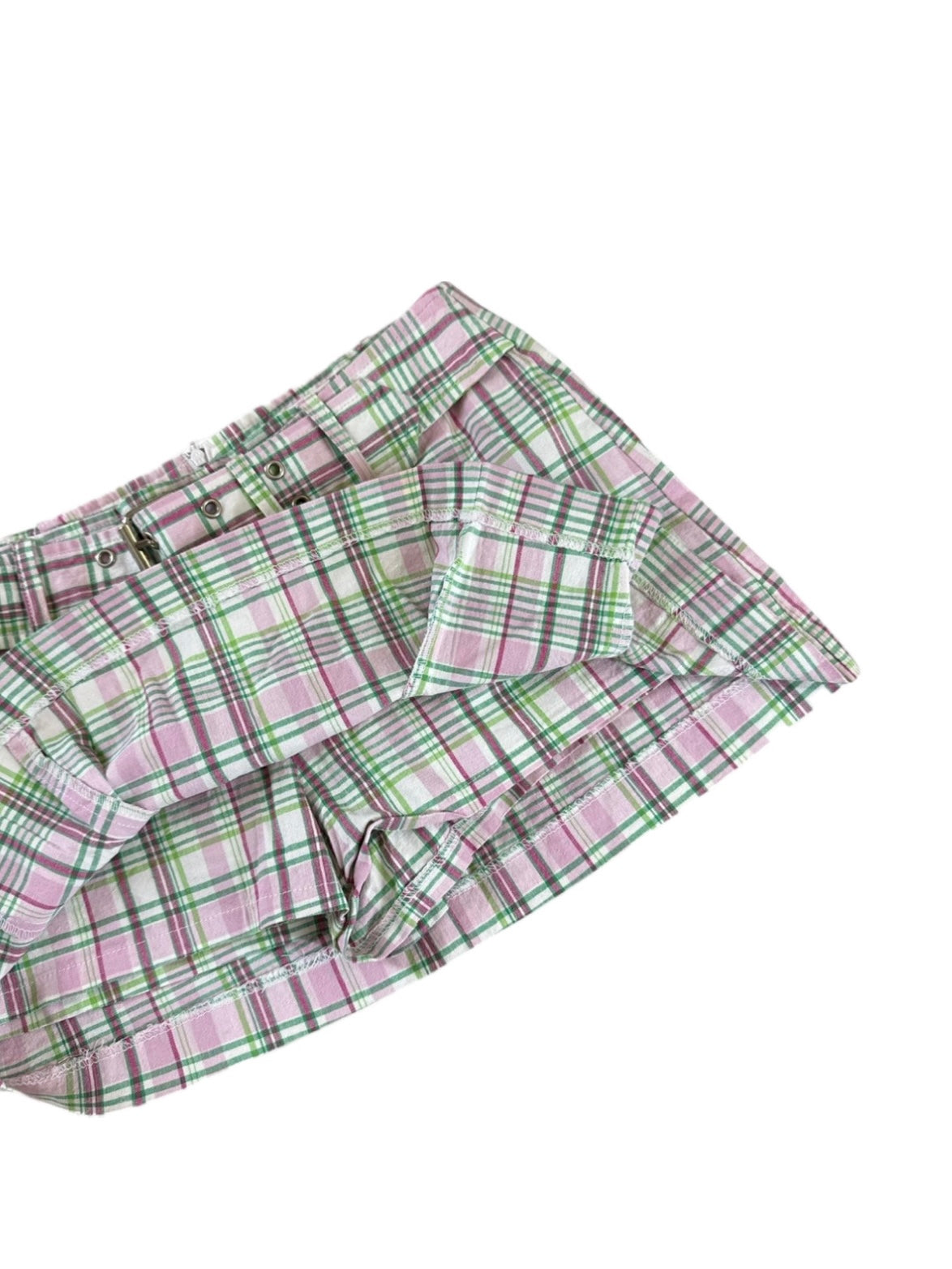 Tracy Evans Limited Pink Plaid Belted Skort