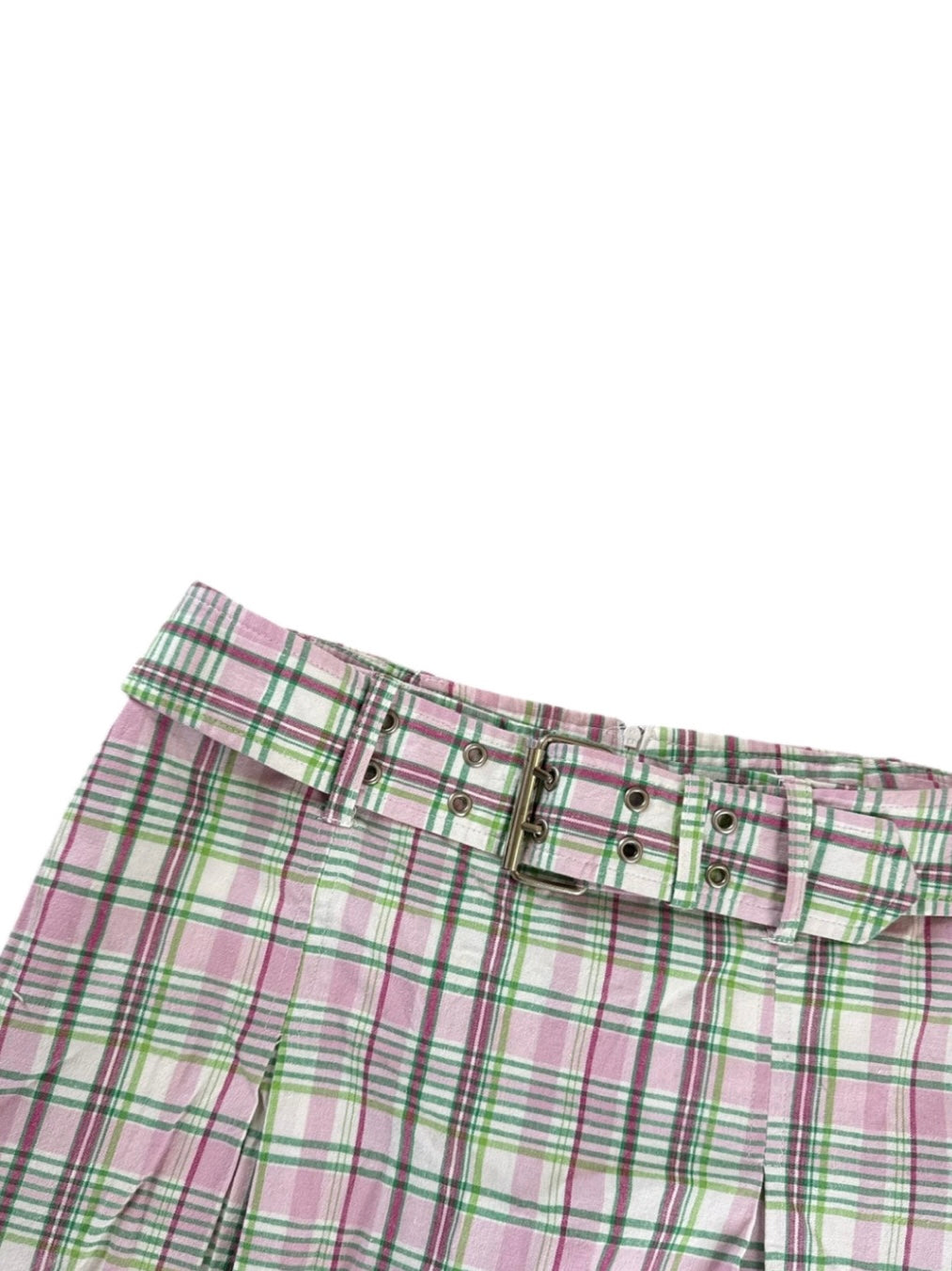 Tracy Evans Limited Pink Plaid Belted Skort