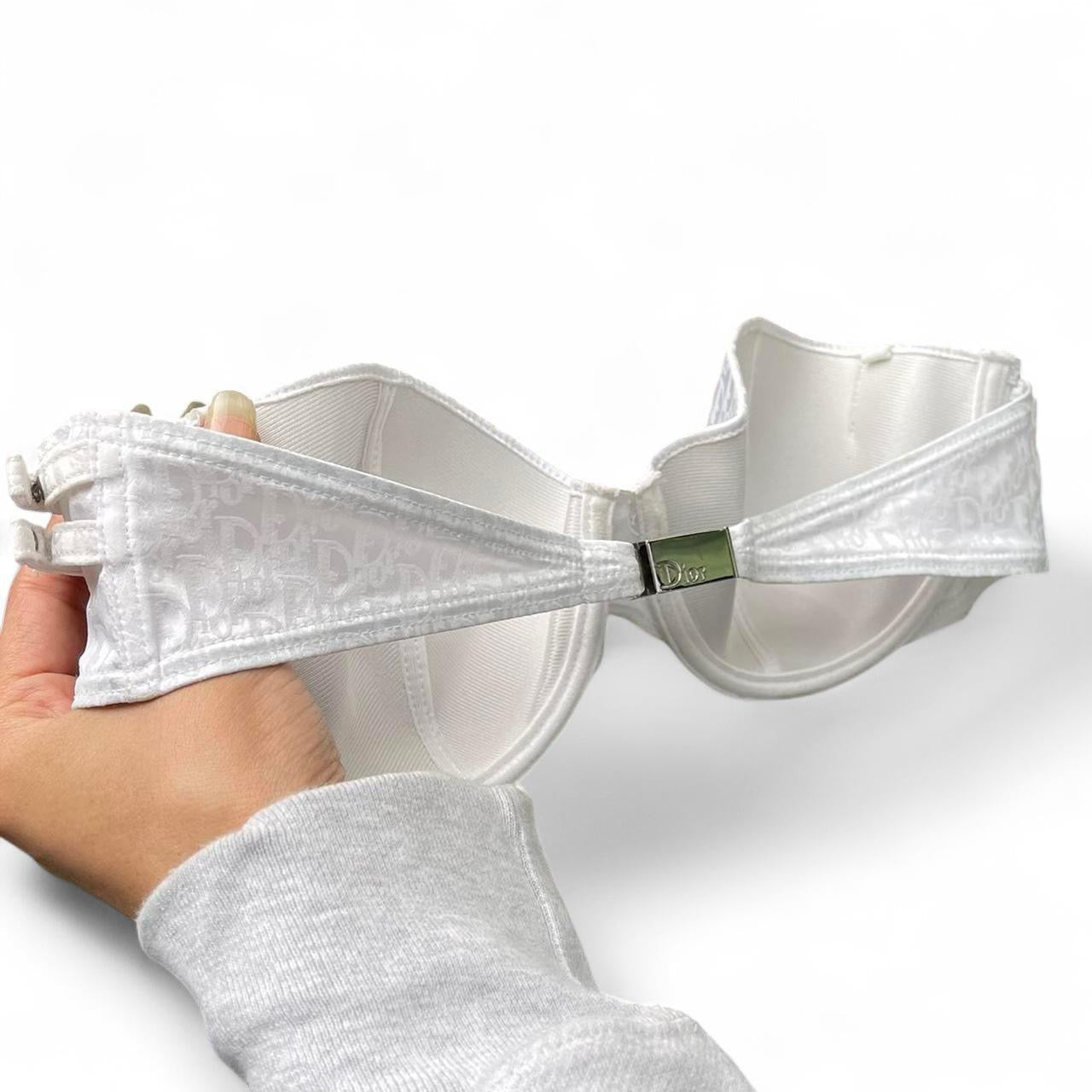 Christian Dior by John Galliano Monogram Strapless Lingerie Top - 36B