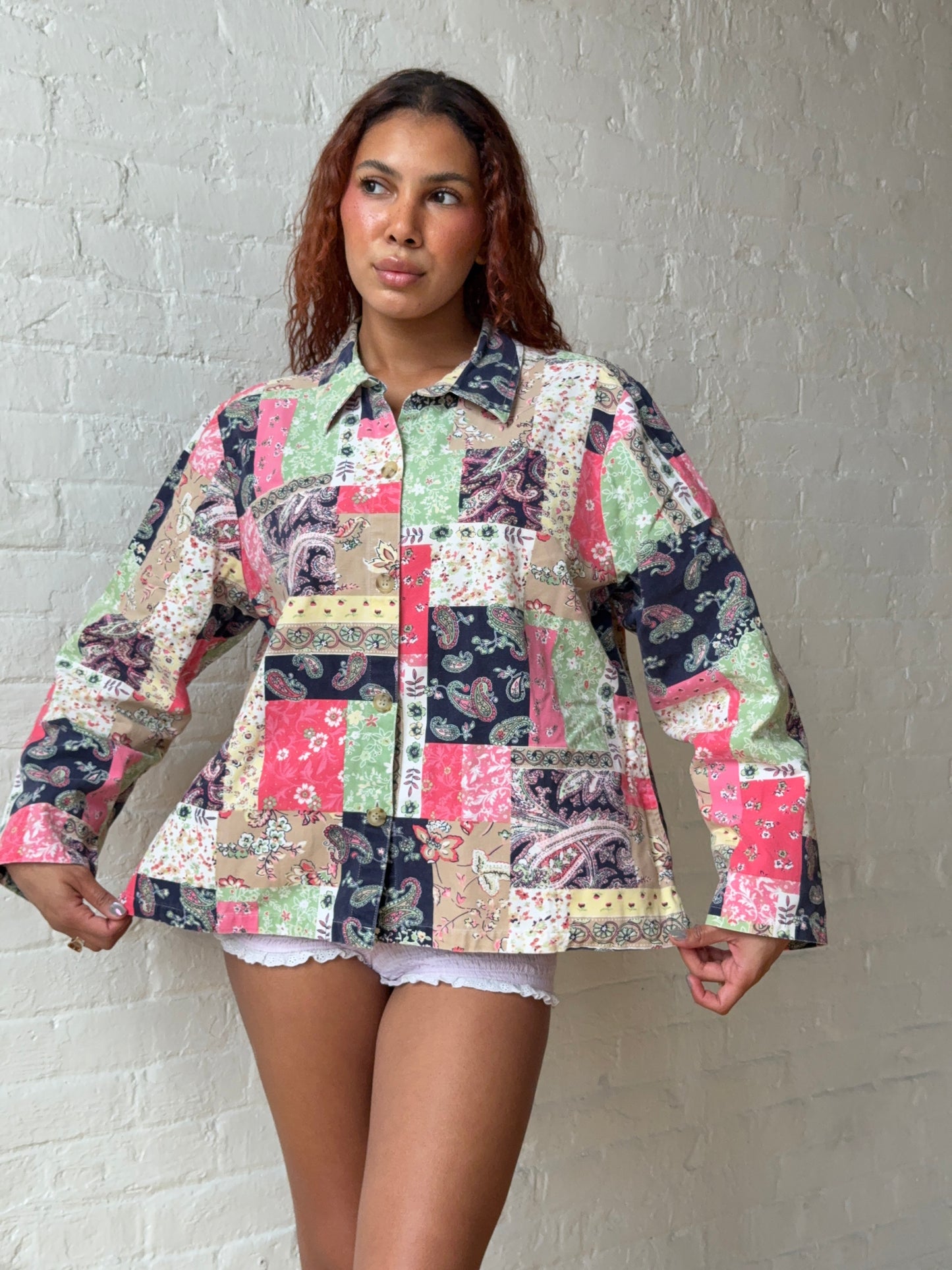 Vintage Patchwork Paisley Cotton Jacket Top