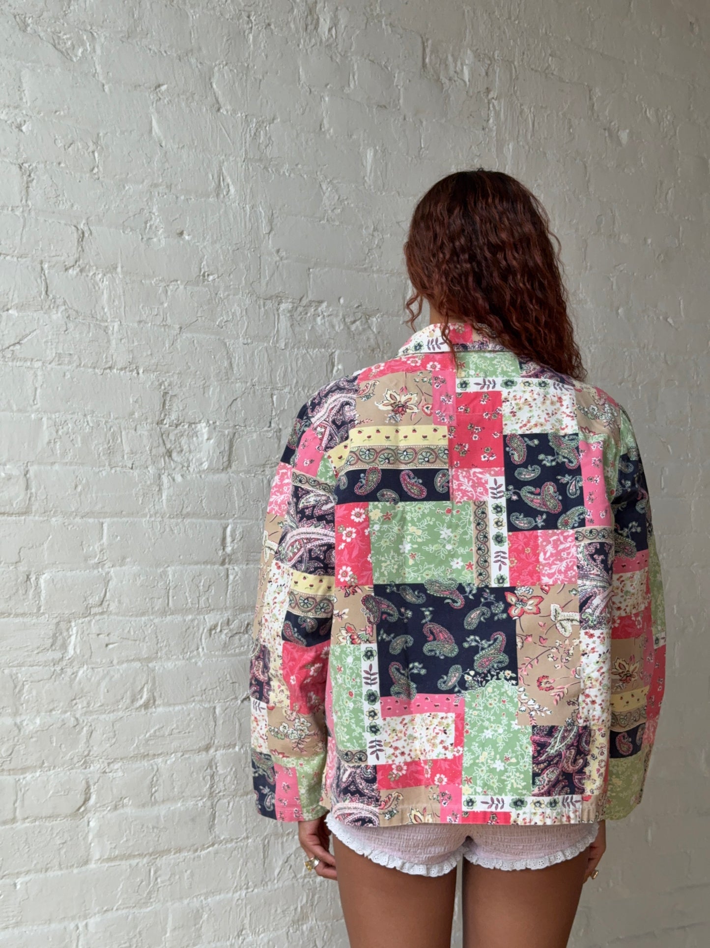 Vintage Patchwork Paisley Cotton Jacket Top