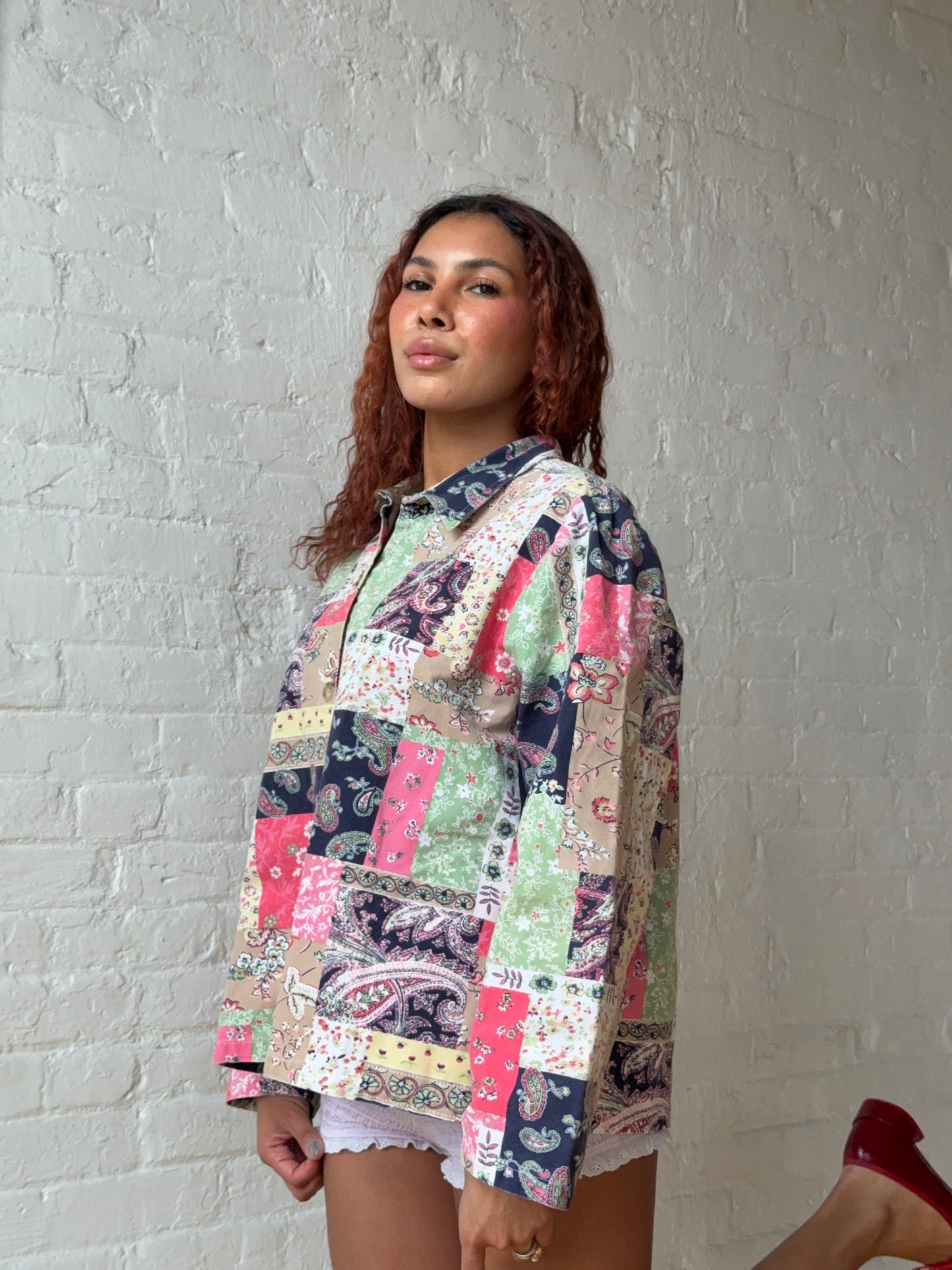 Vintage Patchwork Paisley Cotton Jacket Top