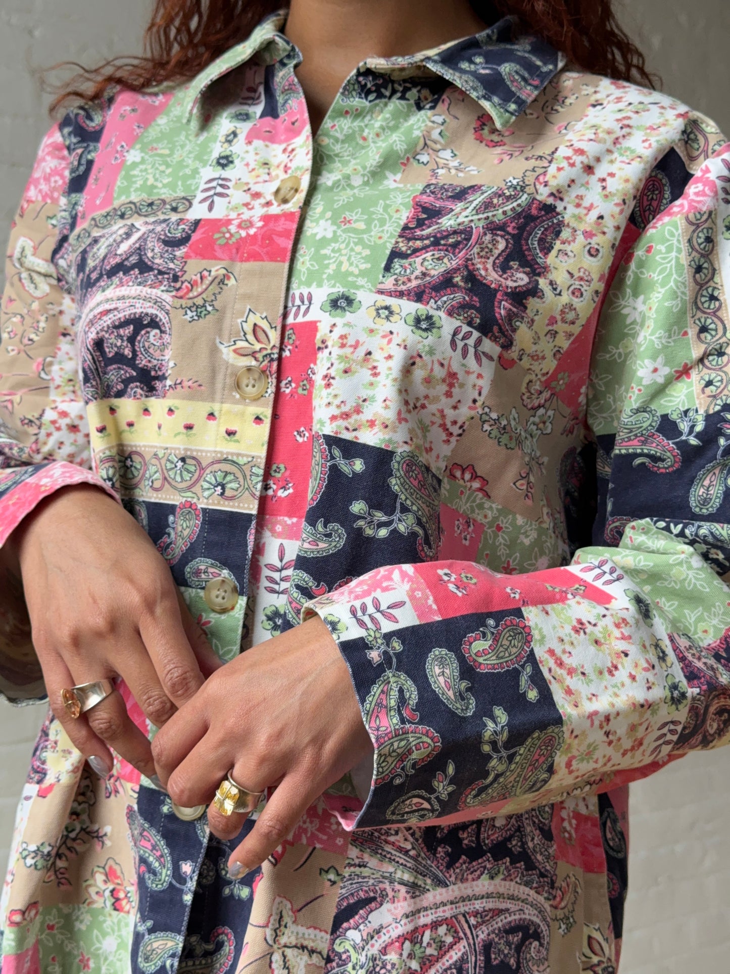 Vintage Patchwork Paisley Cotton Jacket Top
