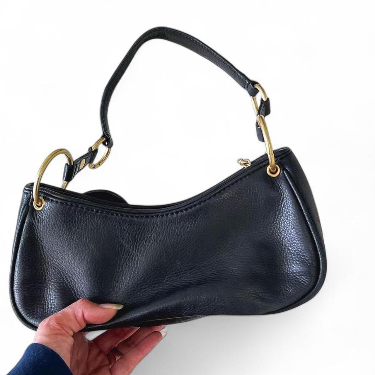 Rare Y2K Juicy Couture Black Heart Shoulder Bag