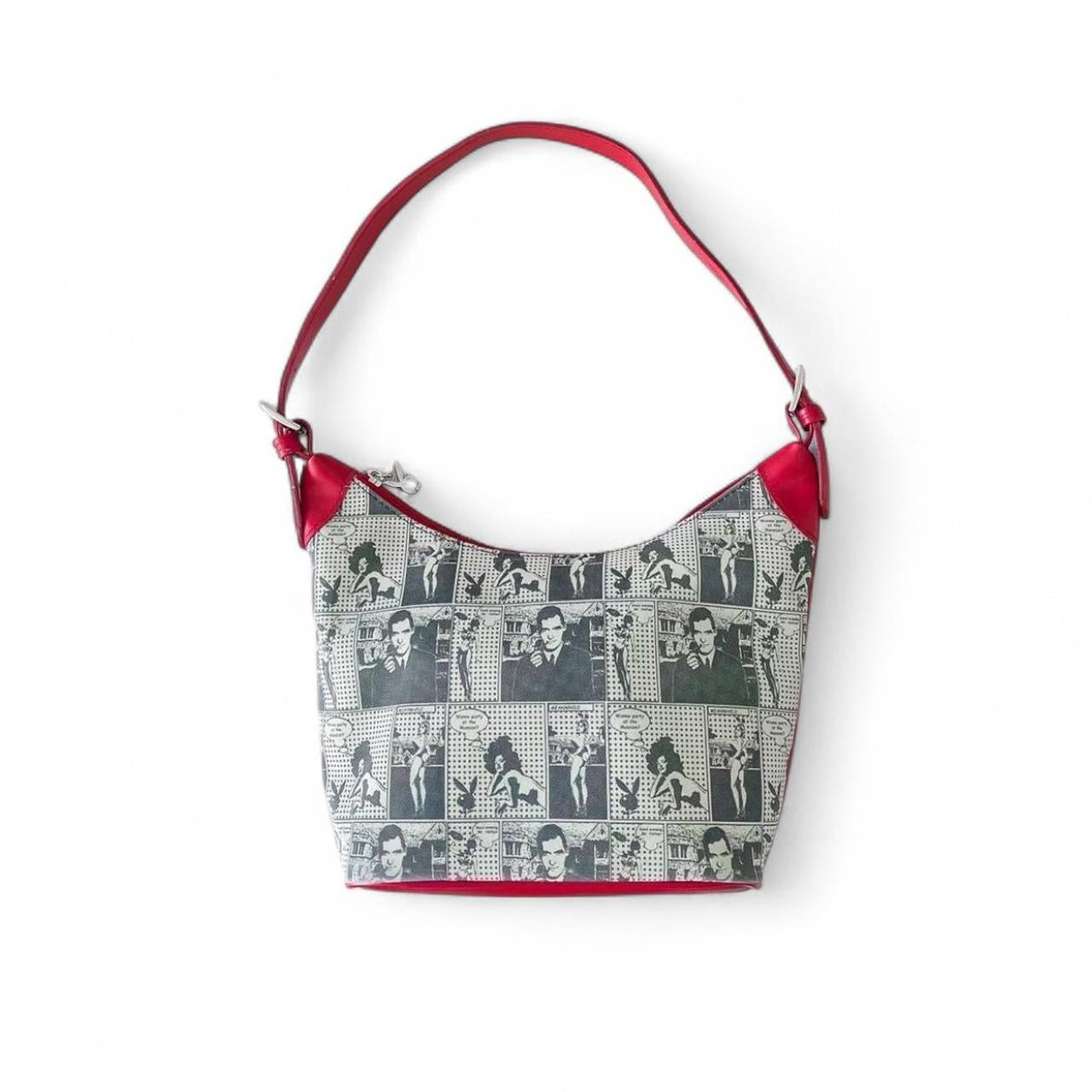 Rare Y2K Playboy Comic Print Shoulder Bag