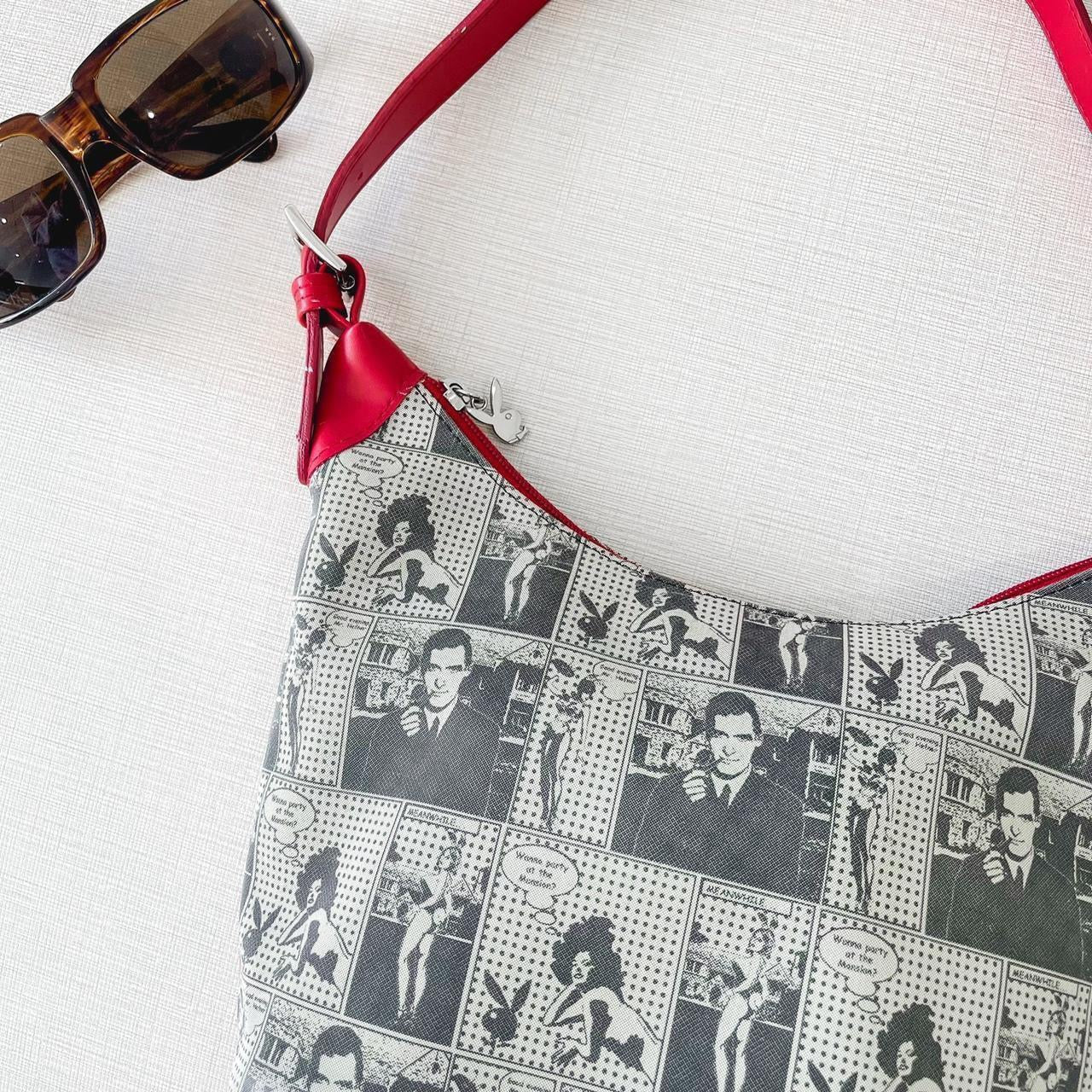 Rare Y2K Playboy Comic Print Shoulder Bag