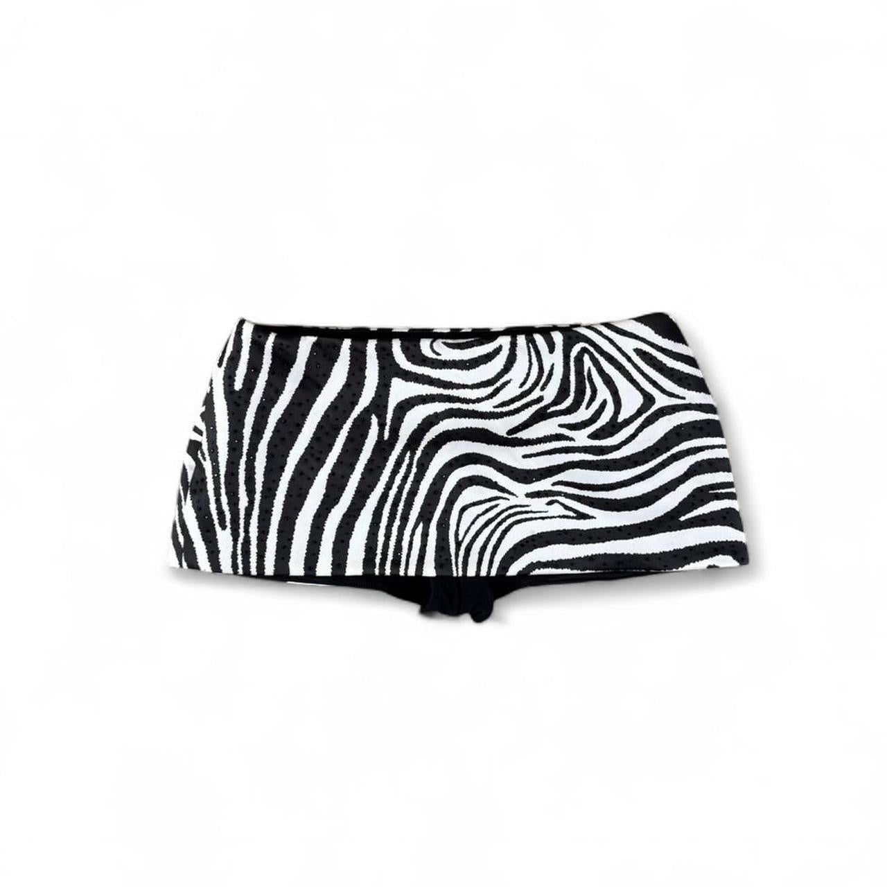 Fanci Club Zebra Micro Mini Skirt