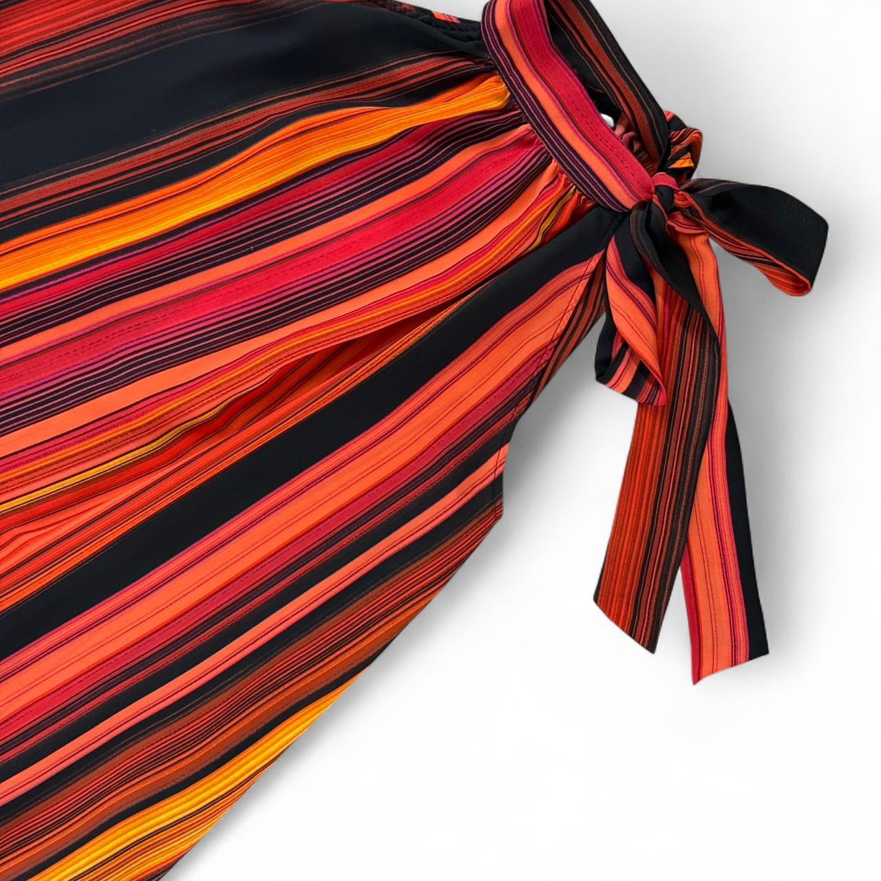 2000s Striped Halter Tunic Dress