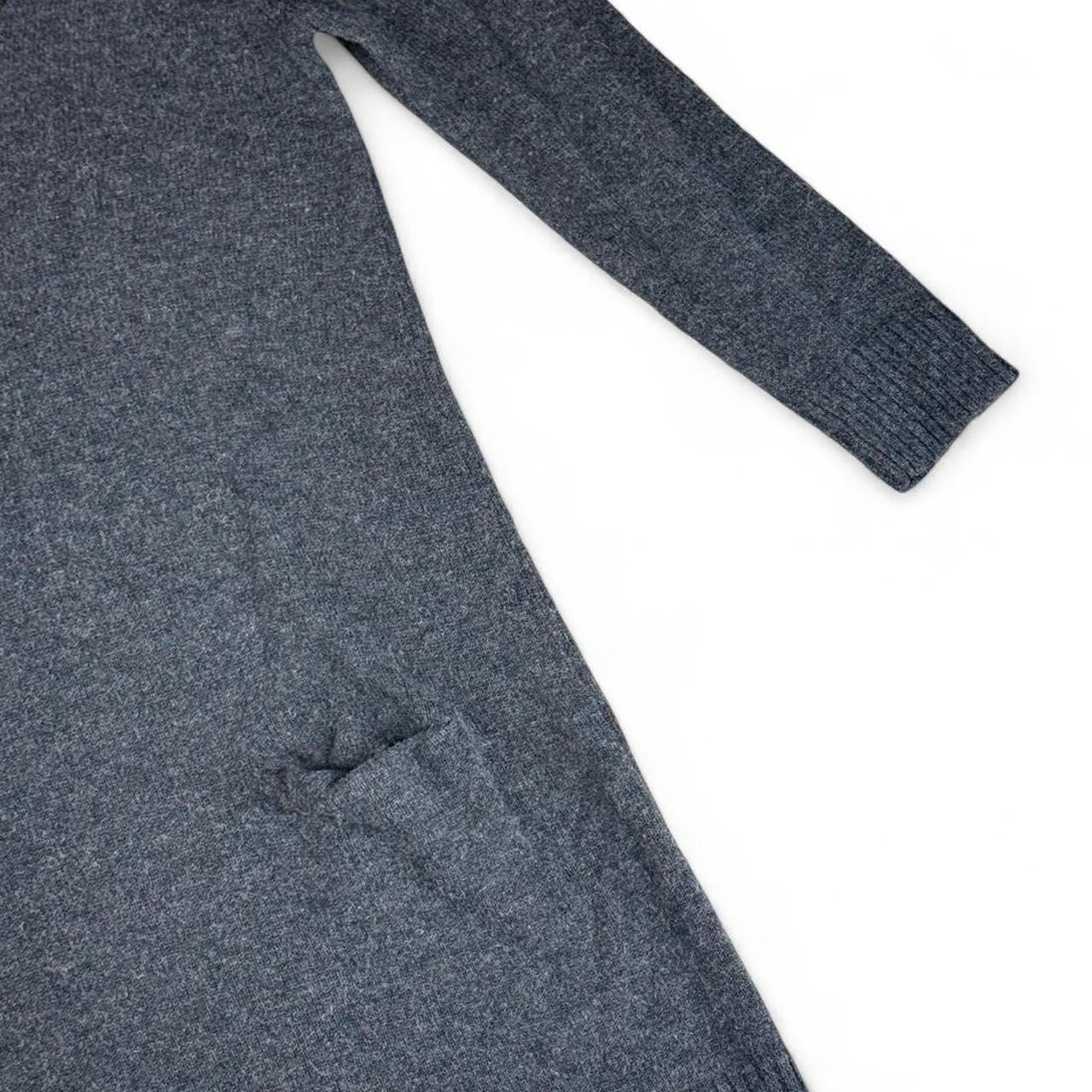 Vintage 2000s Charcoal Knit Sweater Dress