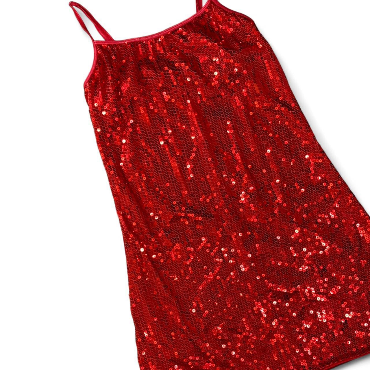 Vintage Y2K Sequin Mini Dress Dreamgirl Party Slip