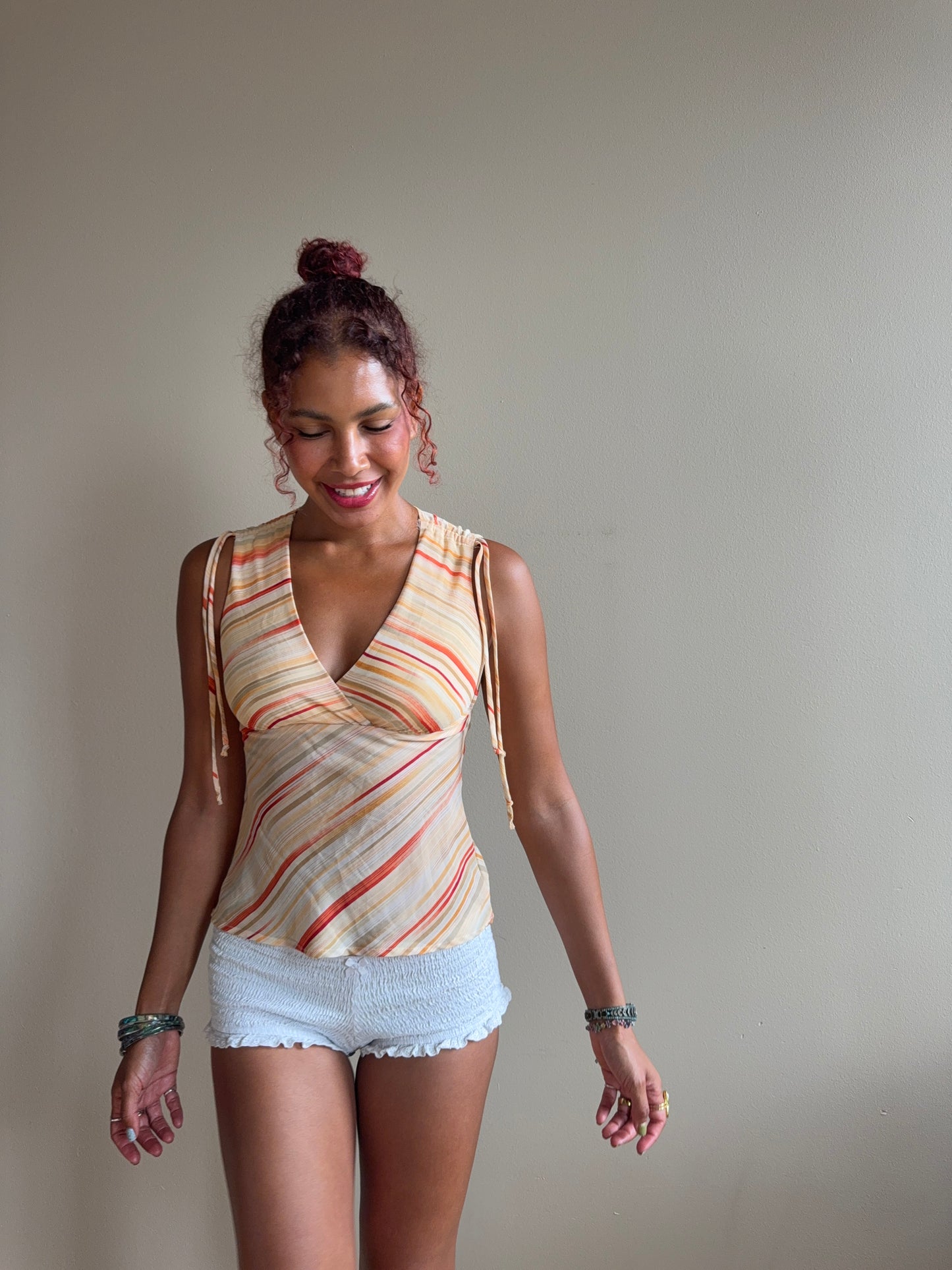 The Positano Sunset Stripe Top