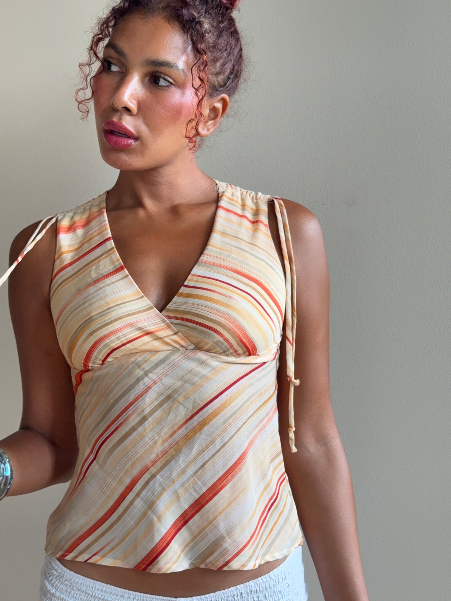 The Positano Sunset Stripe Top