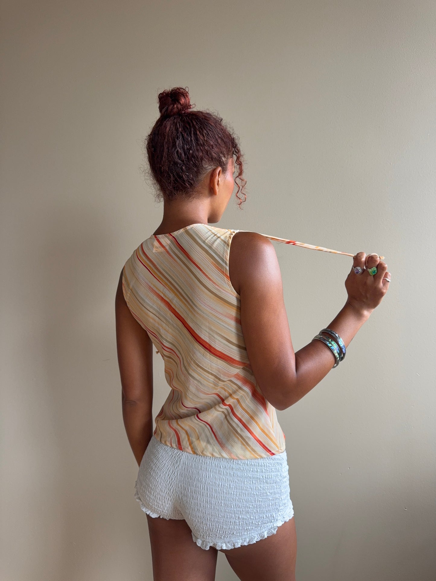 The Positano Sunset Stripe Top