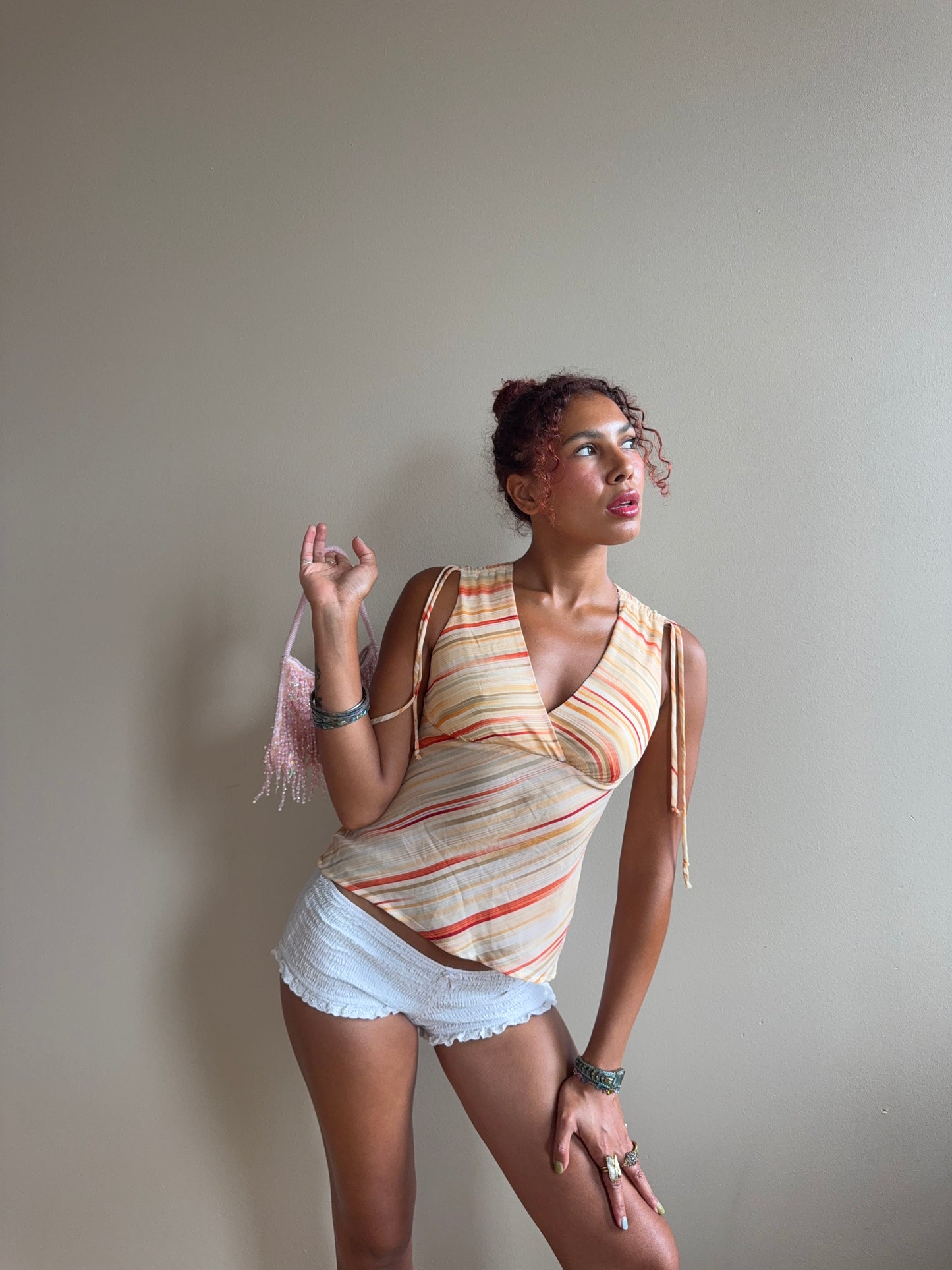 The Positano Sunset Stripe Top