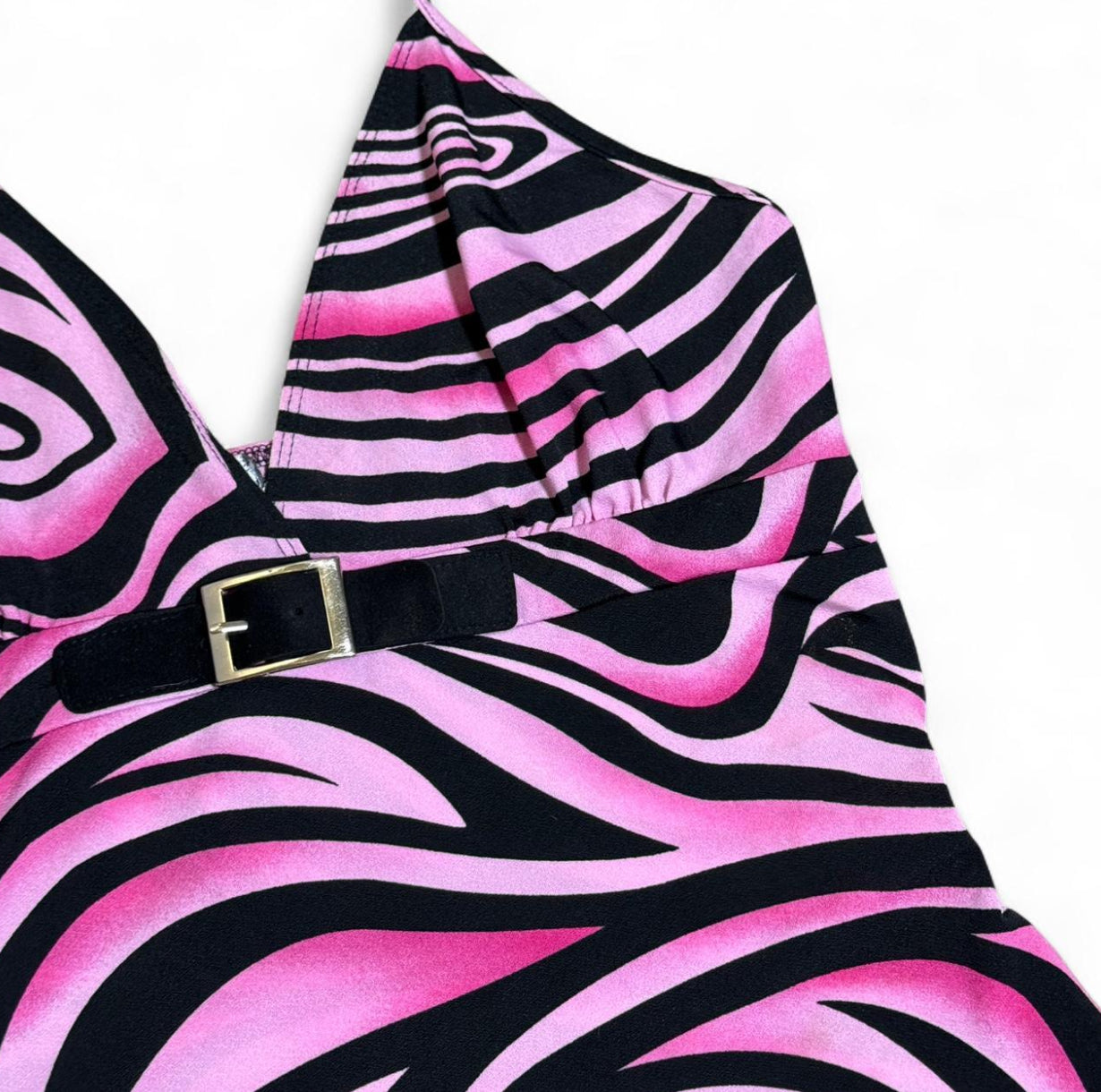 Vintage Y2K Pink Psychedelic Halter Top