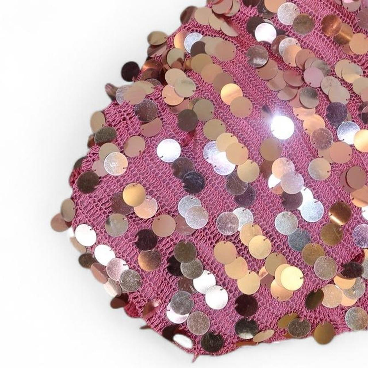 Vintage Y2K Pink Sequin Shoulder Bag