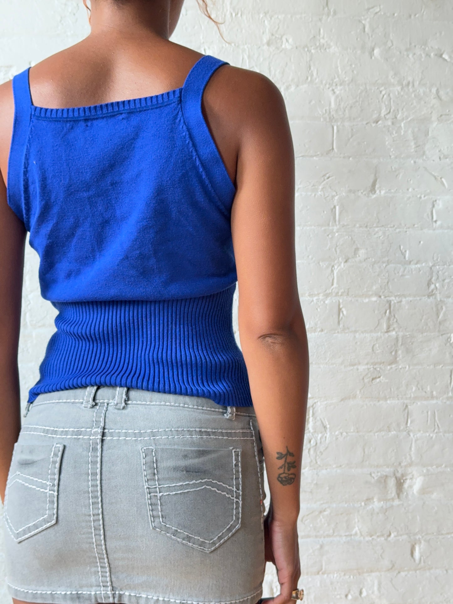 Cobalt Blue Knit Tank