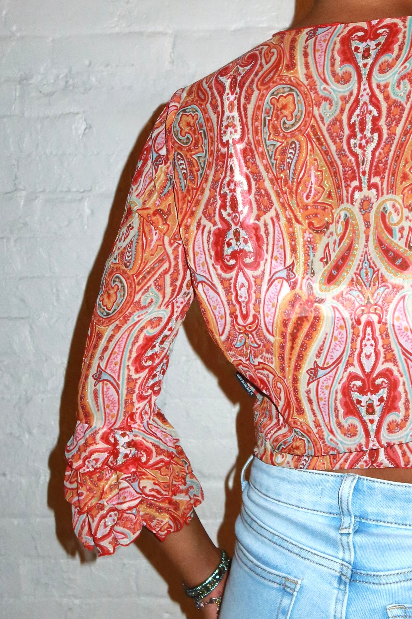 The Capri Paisley Silk Blouse