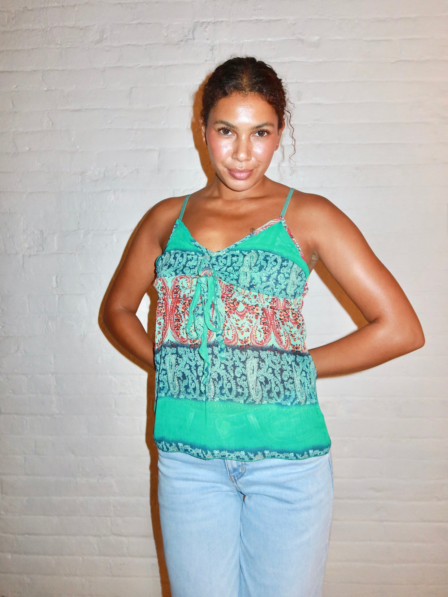 The Jade Paisley Cami