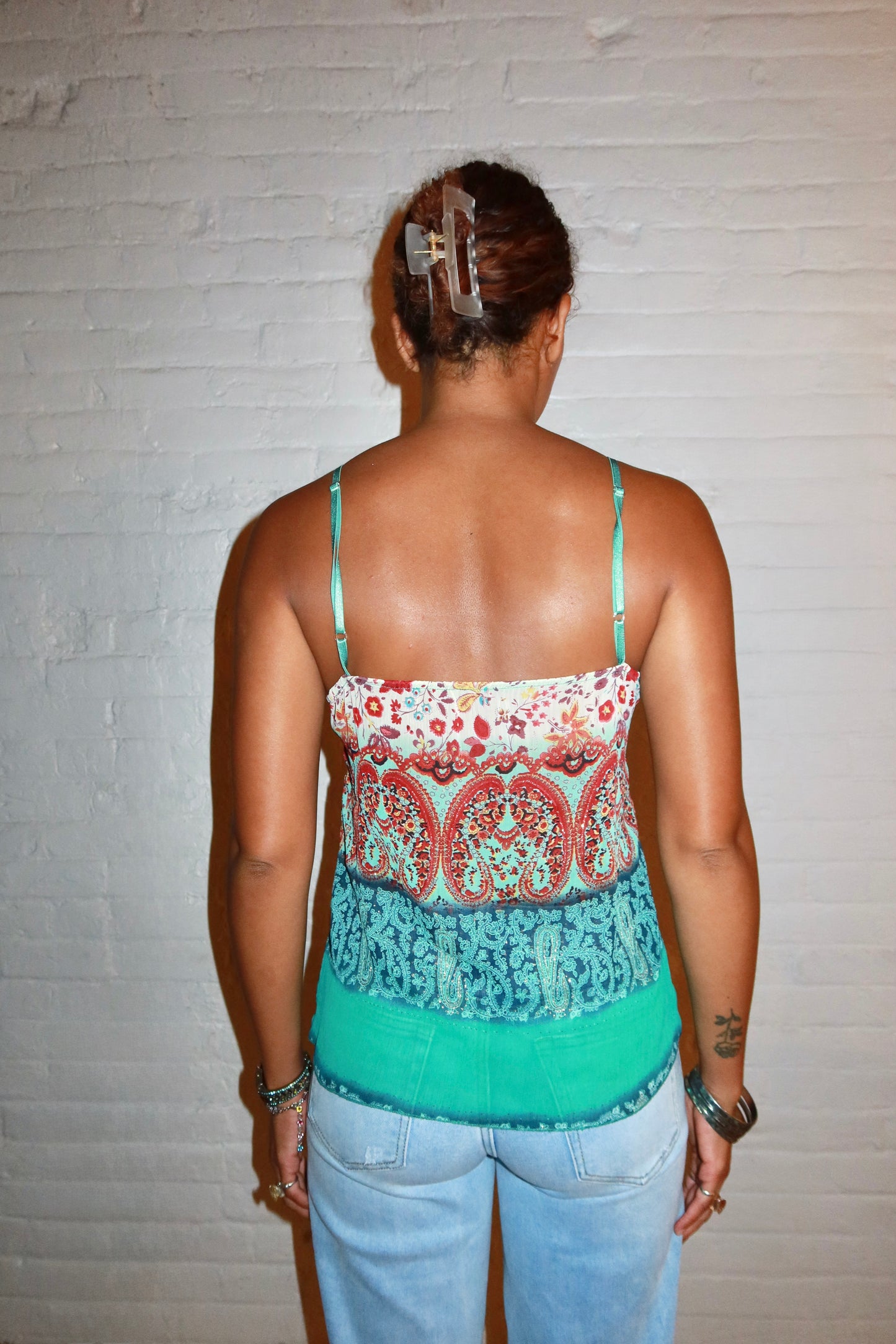 The Jade Paisley Cami