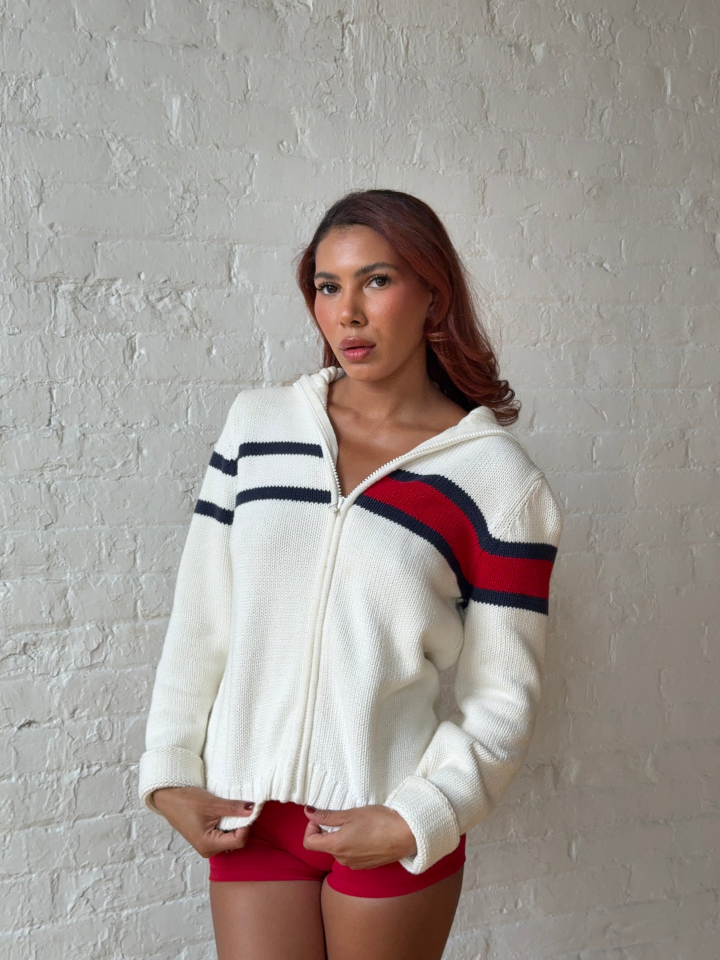 Vintage Tommy Hilfiger Zip Knit Sweater